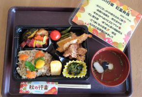 11月の行事食　🍄秋の行楽　紅葉弁当🍄